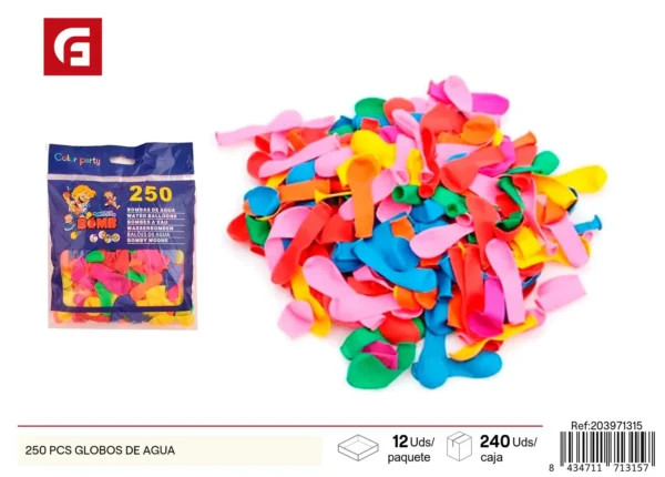 250  uds globos de agua