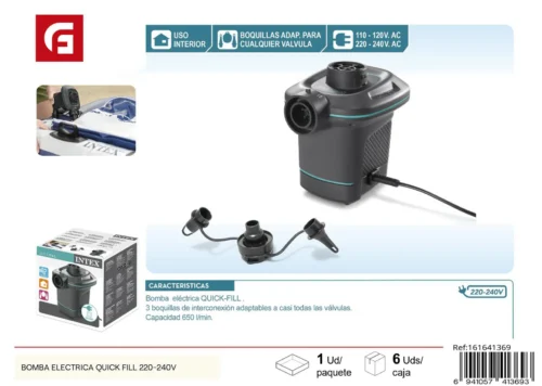 Bomba electrica quick fill 220-240v