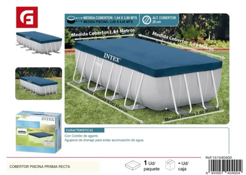 Cobertor piscina prisma recta