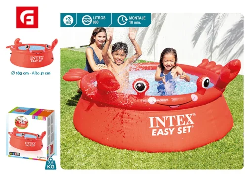 Piscina easy set cangrejo