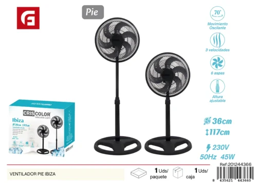 Ventilador pie ibiza nºrii-aee: 8813